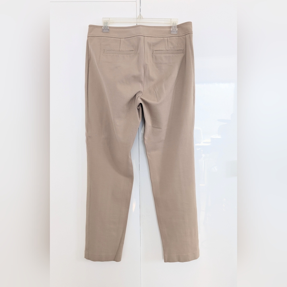 TALBOTS Signature Beige Ponte Ankle Pants, Size 10 - Picture 4 of 9